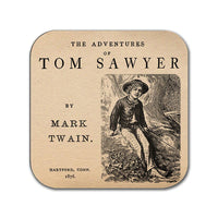 The Adventures of Tom Sawyer by Mark Twain Coaster. Coffee Mug Coaster with  Tom Sawyer book design, Bookish Gift, Literary Gift