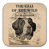 The Call of the Wild by Jack London Coaster. Coffee Mug Coaster with Call of the Wild book design, Bookish Gift, Literary Gift