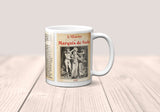 Justine, ou Les Malheurs de la Vertu by Marquis de Sade Mug. Coffee Mug with Justine book Title and Book Pages, Bookish Gift, Literature Mug