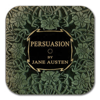 Persuasion by Jane Austen Coaster. Coffee Mug Coaster with Persuasion book design, Bookish Gift, Literary Gift