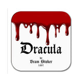Dracula by Bram Stoker Coaster. Coffee Mug Coaster with Dracula book design, Bookish Gift, Literary Gift