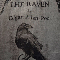 The Raven by Edgar Allan Poe  Shawl Scarf Wrap (Heather Gray)