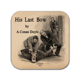 6 coasters with Sherlock Holmes by Arthur Conan Doyle stories. Six Coffee Mug Coasters with stories by Arthur Conan Doyle's book designs
