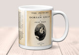 The Picture of Dorian Gray by Oscar Wilde Mug. Coffee Mug with  Dorian Gray book Title and Book Pages, Bookish Gift, Literary Mug.
