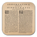 Hippocratic Oath Coaster, Gift for Doctor, Gift for Physician, Doctor gift Idea, Graduation Gift for MD, Physician Gift