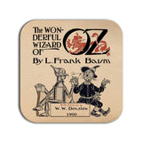 6 coasters with Wizard of Oz by Frank Baum design. Six Coffee Mug Coasters with The Wonderful Wizard of Oz design.