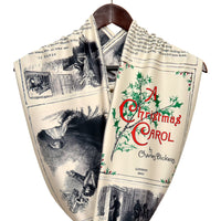 A Christmas Carol by Charles Dickens Infinity Scarf, Book Scarf, Literary Gift.