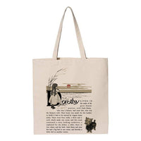 The Wonderful Wizard of Oz by L. Frank Baum tote bag. Handbag with Wizard of Oz book design. Book Bag. Library bag. Market bag