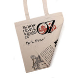 The Wonderful Wizard of Oz by L. Frank Baum tote bag. Handbag with Wizard of Oz book design. Book Bag. Library bag. Market bag