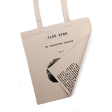 Jane Eyre by Charlotte Brontë tote bag. Handbag with Jane Eyre book design. Book Bag. Library bag. Market bag