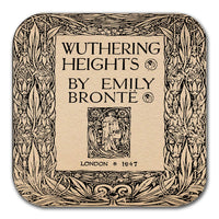 Wuthering Heights by Emily Brontë Coaster. Coffee Mug Coaster with Wuthering Heights book design, Bookish Gift, Literary Gift