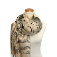 The War of the Worlds by Herbert George Wells Scarf Shawl Wrap. Book Scarf