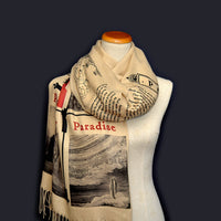 The Divine Comedy by Dante Alighieri Scarf ,Bookish Gift, Literary Gift, Book Lover Scarf, Librarian gift.
