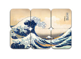 The Great Wave off Kanagawa by Hokusai Coasters. 6 coasters with The Great Wave off Kanagawa puzzle-like design.