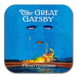 The Great Gatsby by F. Scott Fitzgerald Coaster. Coffee Mug Coaster with "The Great Gatsby" book design, Bookish Gift, Literary Gift