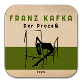 The Trial by Franz Kafka Coaster. Coffee Mug Coaster with "The Trial" book design (German version), Bookish Gift, Literary Gift