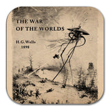 The War of the Worlds by Herbert George Wells Coaster. Mug Coaster with "The War of the Worlds" book design, Bookish Gift, Literary Gift.