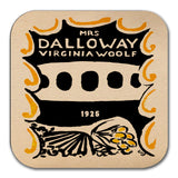 Mrs Dalloway by Virginia Woolf Coaster. Mug Coaster with "Mrs Dalloway" book design, Bookish Gift, Literary Gift.