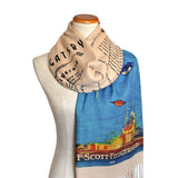 The Great Gatsby by F. Scott Fitzgerald Scarf Shawl Wrap. Book Scarf, Bookish Gift, Literary Gift, Book Lover Scarf, Librarian gift.
