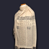 Hippocratic Oath Scarf. Gift for Doctor, Medical Doctor Gift. Medical Student Gift. Physician Gift, Gift for doctor day