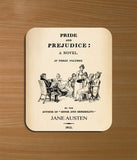 Pride and Prejudice by Jane Austen Mouse pad. Literary Mousepad with Pride and Prejudice book design, Bookish Gift,Literary Gift,Jane Austen