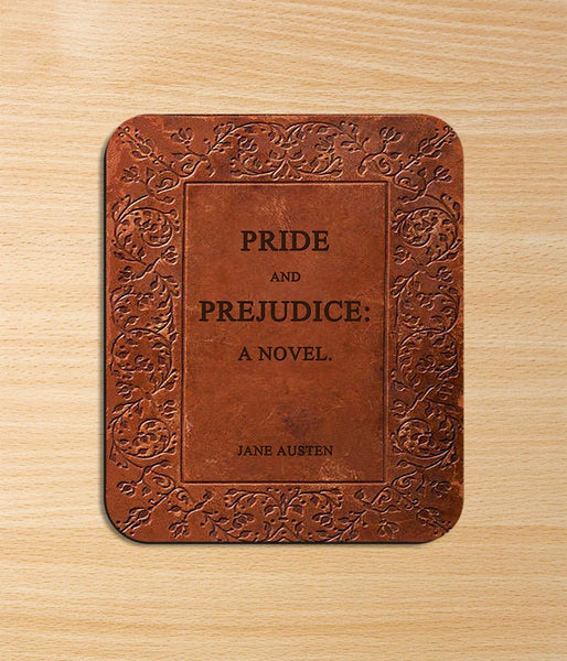 Pride and Prejudice by Jane Austen Mouse pad. Literary Mousepad with Pride and Prejudice book design, Bookish Gift,Literary Gift,Jane Austen