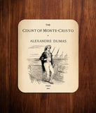 The Count of Monte Cristo by  Alexandre Dumas Mouse pad. Literary Mousepad with Count of Monte Cristo design, Bookish Gift, Literary Gift