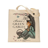 Anne of Green Gables by Lucy Maud Montgomery tote bag. Handbag with Anne of Green Gables book design. Book Bag. Library bag. Market bag