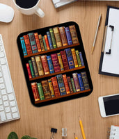 Bookshelf Mousepad. Literary Mouse pad with the famous books' titles, Bookish Gift, Literary Gift, Librarian gift.