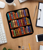 Bookshelf Mousepad. Literary Mouse pad with the famous books' titles, Bookish Gift, Literary Gift, Librarian gift.