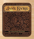Jane Eyre by Charlotte Brontë Mouse pad (Title Page). Literary Mousepad with Jane Eyre book design, Bookish Gift, Literary Gift