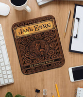 Jane Eyre by Charlotte Brontë Mouse pad (Title Page). Literary Mousepad with Jane Eyre book design, Bookish Gift, Literary Gift