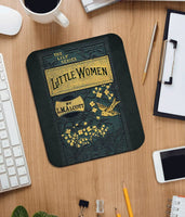 Little Women by  Louisa May Alcott Mouse pad (Title Page). Literary Mousepad with Little Women book design, Bookish Gift, Literary Gift
