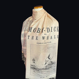 Moby-Dick; or, The Whale Shawl Scarf Wrap, Moby-Dick; or, The Whale by Herman Melville Scarf. Bookish Gift, Literary Scarf, Book Scarf.